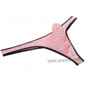 Men Jacquard Mesh T-Back Sexy G-String Bulge Pouch Bikini Thong jockstrap gay men thong jockstrap g string jock strap underwear