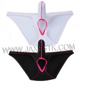 Men Ultra-thin Soft Briefs Underwear Sheer Mesh Smooth Ice Silk Birefs Long Pouch With Balls Hole Bikinis Birefs