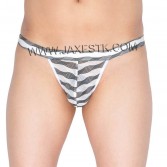 Men's Bluge Pouch Bikinis Briefs Pants Gay Underwear Male Unique Stripe Mesh Mini Briefs