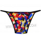 Men's Rope Bikini Mesh Plaid Brief Pants Bulge Pouch Rope Male Briefs Short Pnats Underwear gay men underwear
