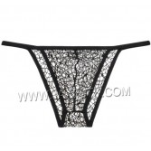 Sexy Men's Lace Rope Bikini Briefs Underwear See-Through Pouch Mini Hollow Gay Panties