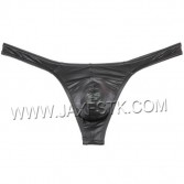 Leather Men's Thongs G-Strings Fashion Style Sexy Male Thong Underwear Men g string Bikini New Brand Protruding Pouch T-Back
