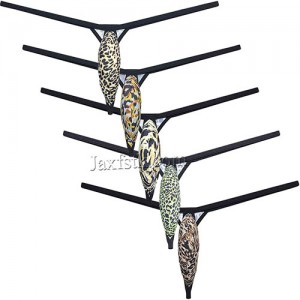 Men's Leopard Mini Bikini T-Back Tear Drop String Thong Underwear Jockstrap Tangas MU07B