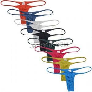 Sexy Men's Underwear Thong Male Minimal Coverage Hipster T-back Jock Strap Modal String MU2122