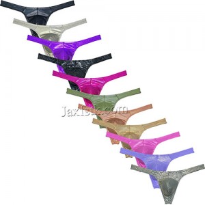 Men's Gloss Bikini Thong Underwear Classics T-back Elastic Bulge Pouch Underpants Size M L XL 11 Colors For Choose MU289