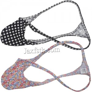 Men's  Air Bubble Knitted Fabric Micro Thong Underwear Elastic String Bikini Tangas MU653