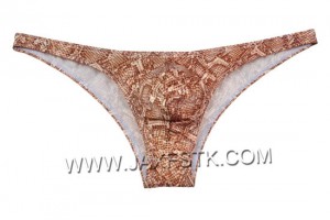 Men's Snakeskin Patter Bikini Briefs Underwear Pouch Briefs Mini Trunk Pants men gay underwear mens bikini sexy underwear men