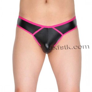 Men's Sexy Faux leather underwear G-string Gay Men Underwear Jockstrap