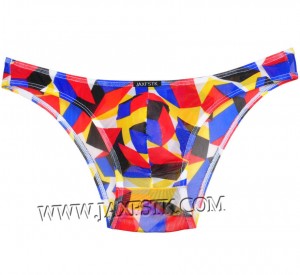 Men Stretch Bikini Briefs Colorful Underwear Bulge Pouch Micro Mesh Mini Briefs