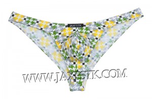 Bikini para hombres Briefs Thong Bottom Brief Back Impreso Spandex Underwear MUS206