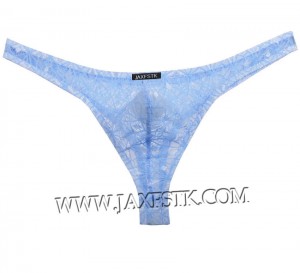 Hombres Jacquard Bikini de encaje Thong Pouch T-Back Ropa interior Diamond Solid Mini Briefs MU247X