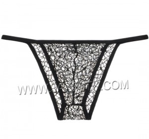 Sexy Men's Lace Rope Bikini Briefs Underwear See-Through Pouch Mini Hollow Gay Panties