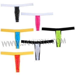 New Men's Mesh Striped Thong Spun Yarn Belt Micro Bikini Underwear Pouch T-Back G-String Mini Pants